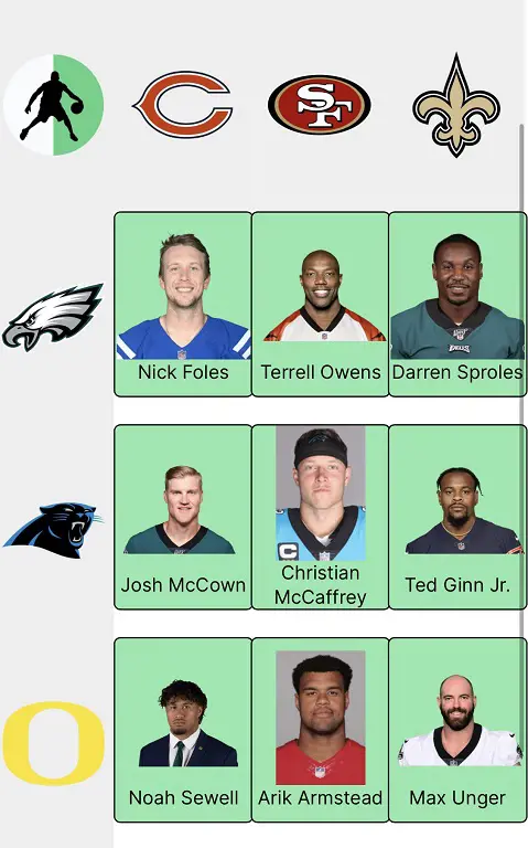 NFL crossover grid answers for day 3.