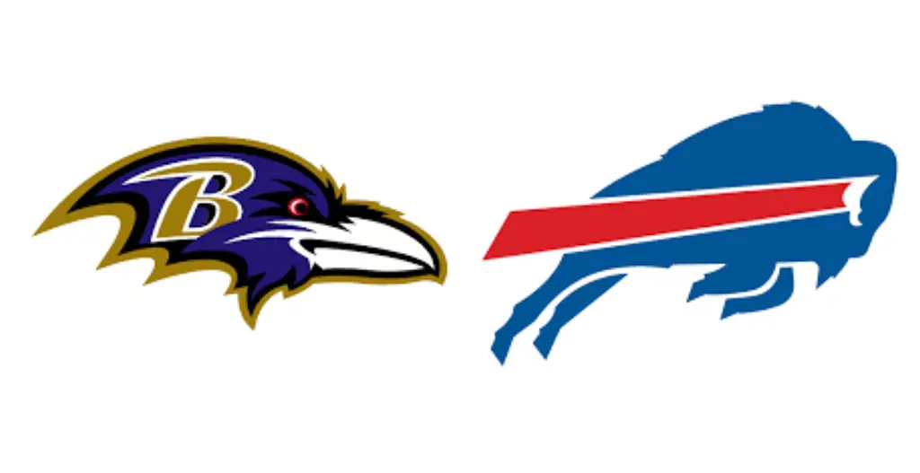 Baltimore Ravens (left) Buffalo Bills (right)