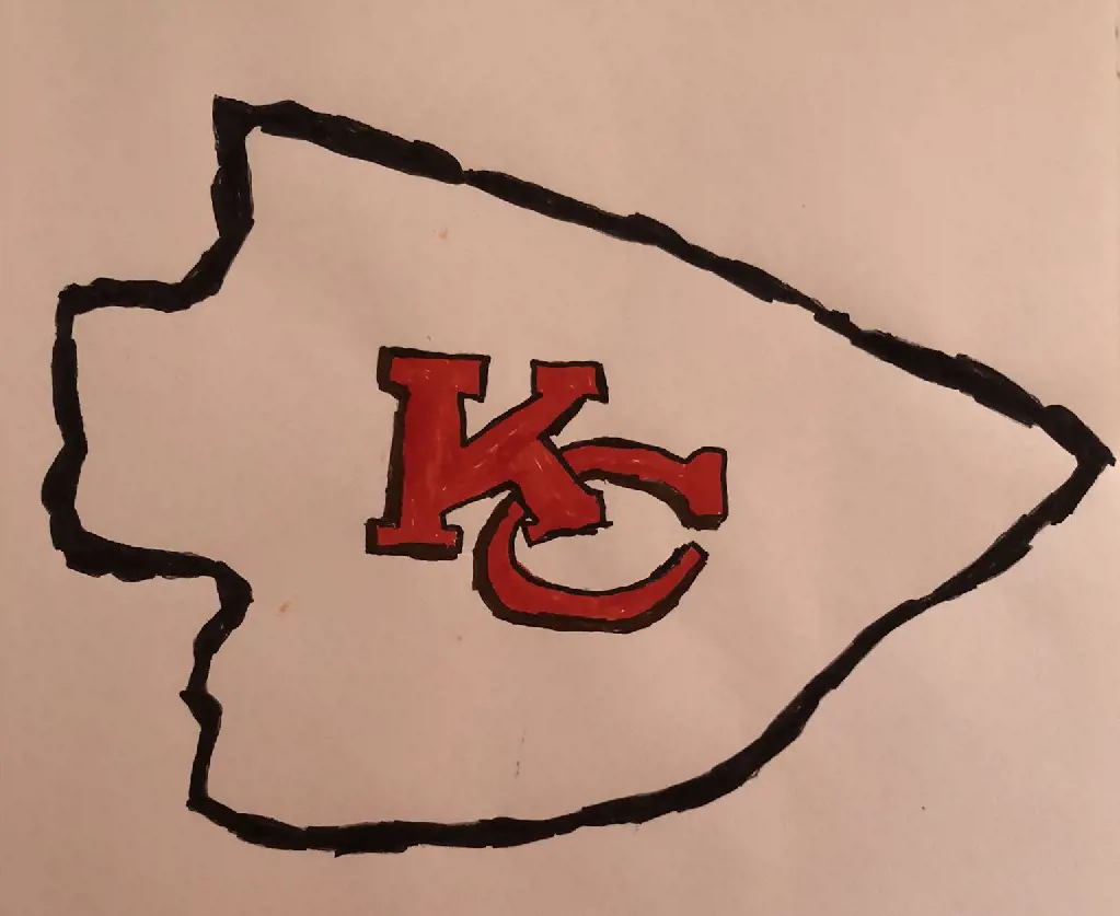 Kansas City Chiefs logo by Sun Devil Emily’s art