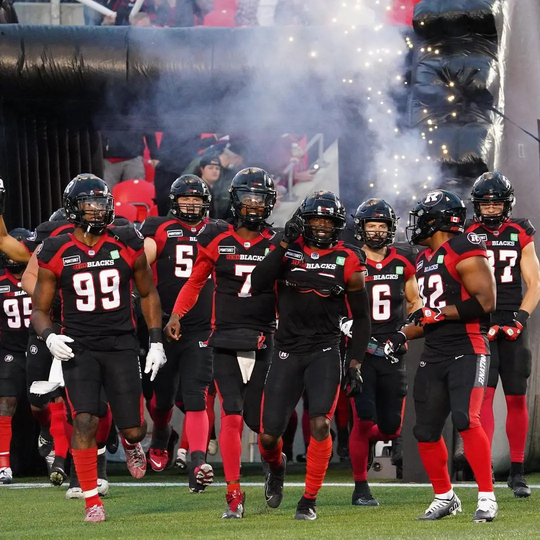 Ottawa Redblacks team in June 2022