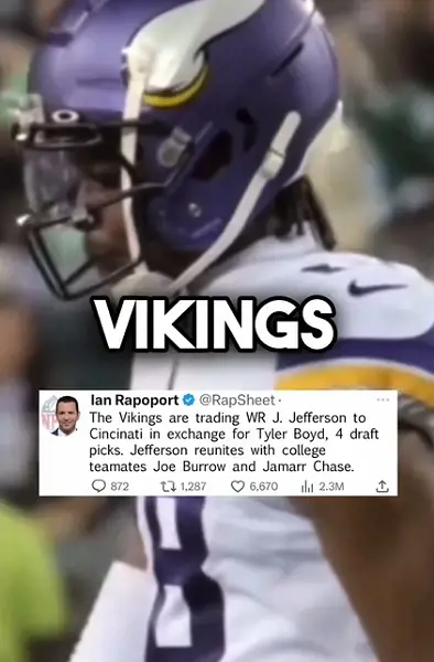 The screenshot from the April Fools trade news of the WR