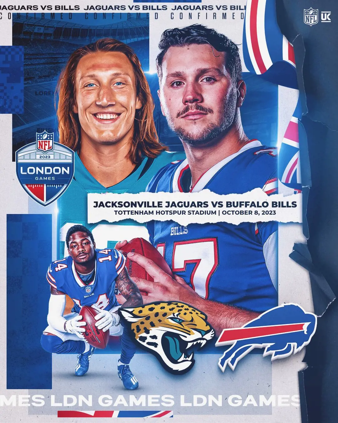 The Jaguars will become the first NFL team to play back-to-back games in London.