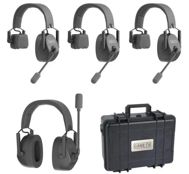 This set has transceivers and has a range of 1500 ft. radius. 