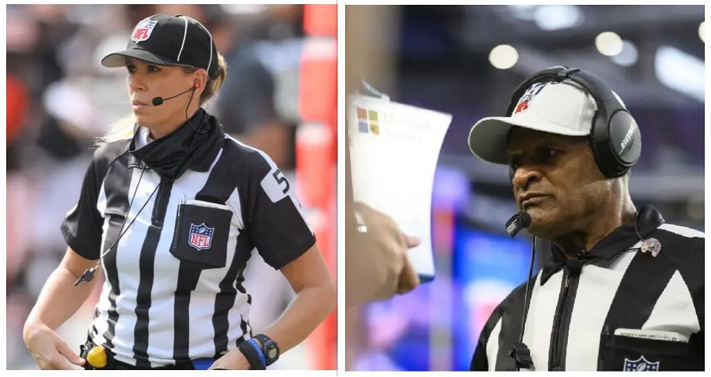 Referees also wear headsets to communicate with each other smoothly for fair rulings. 