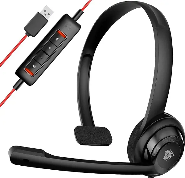 This headset has a 180 degree rotational mic and noise cancellation quality. 