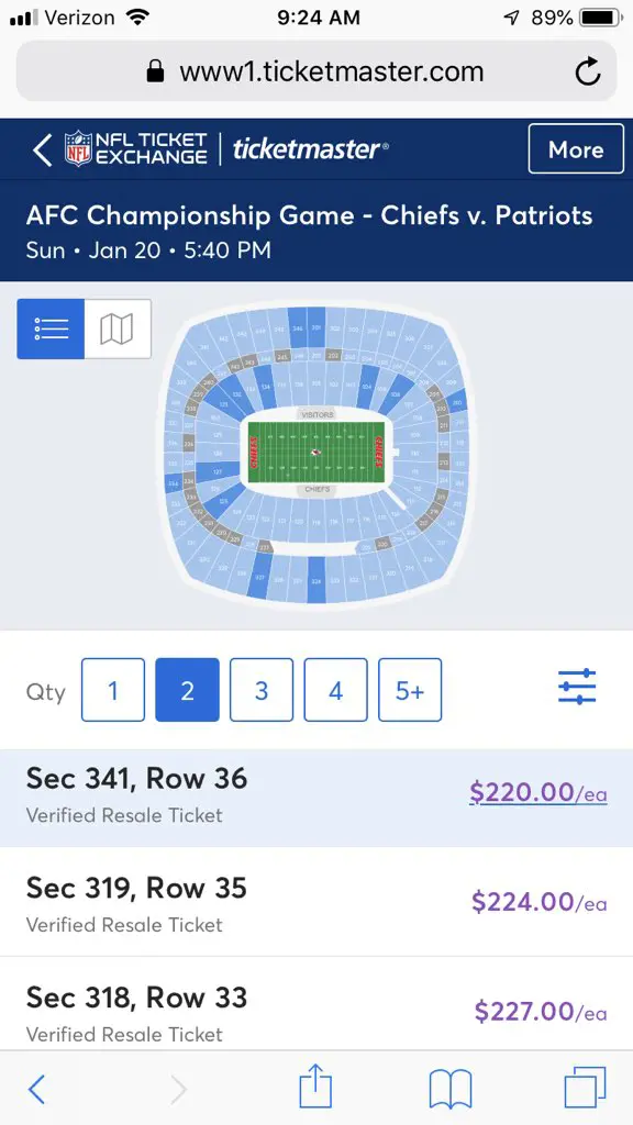 Ticketmaster has been the official ticketing partner of NFL for a long time