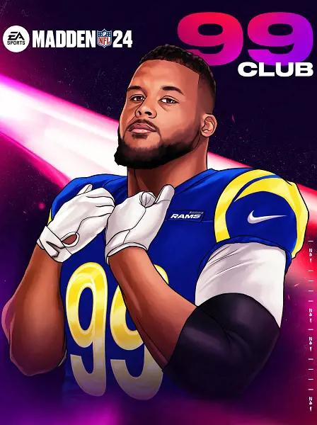 Aaron Donald makes into the 99 Club seven times in a row