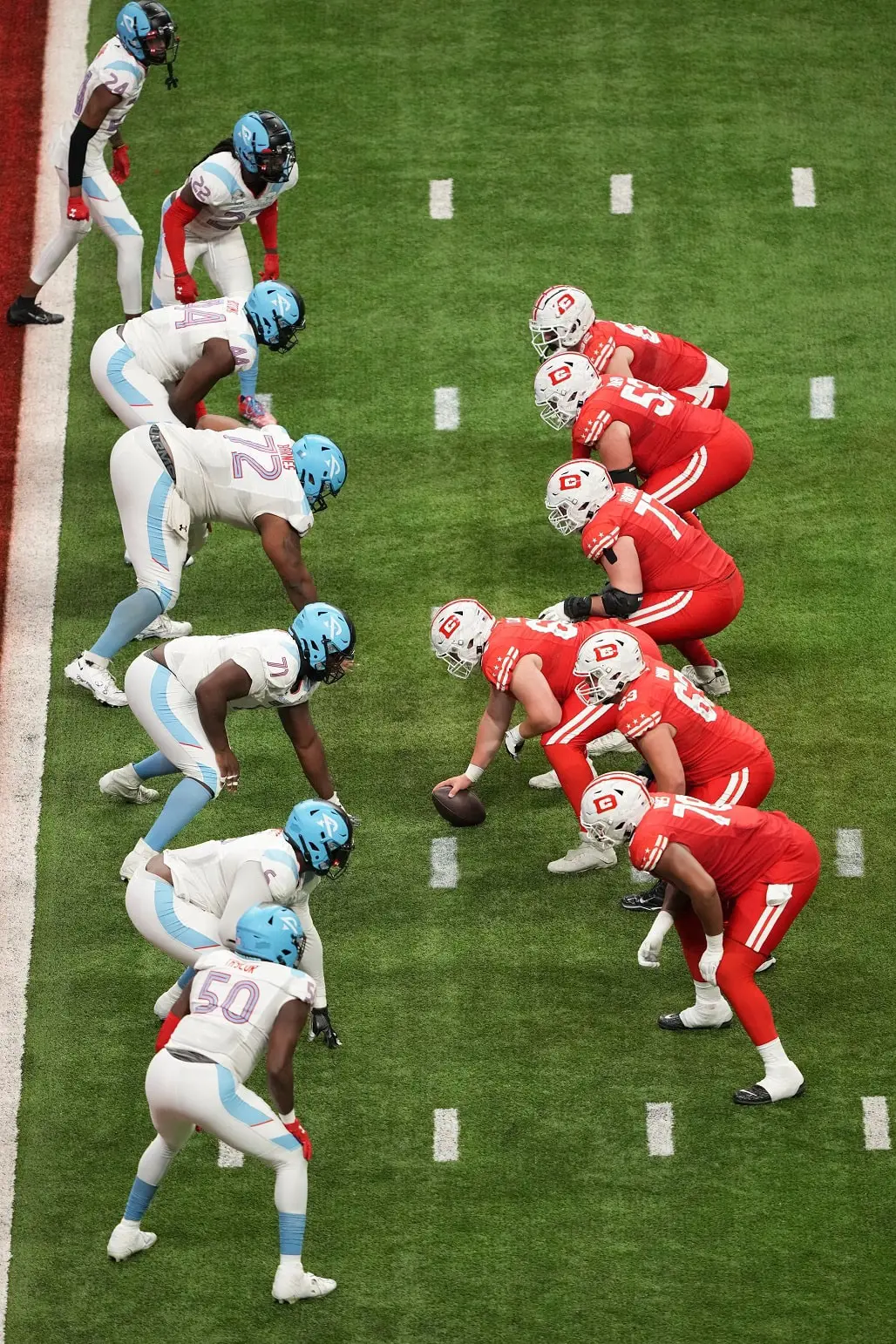The XFL 2023 Finals between the Renegades and the Defenders.