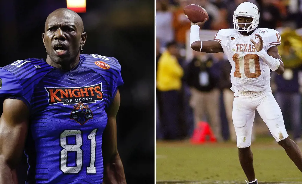 Terrell Owens (left), the wide receiver and Vince Young (right), the quarterback went bankrupt