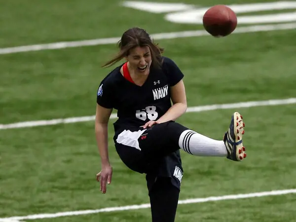 Lauren during her NFL Tryout on March 3, 2013