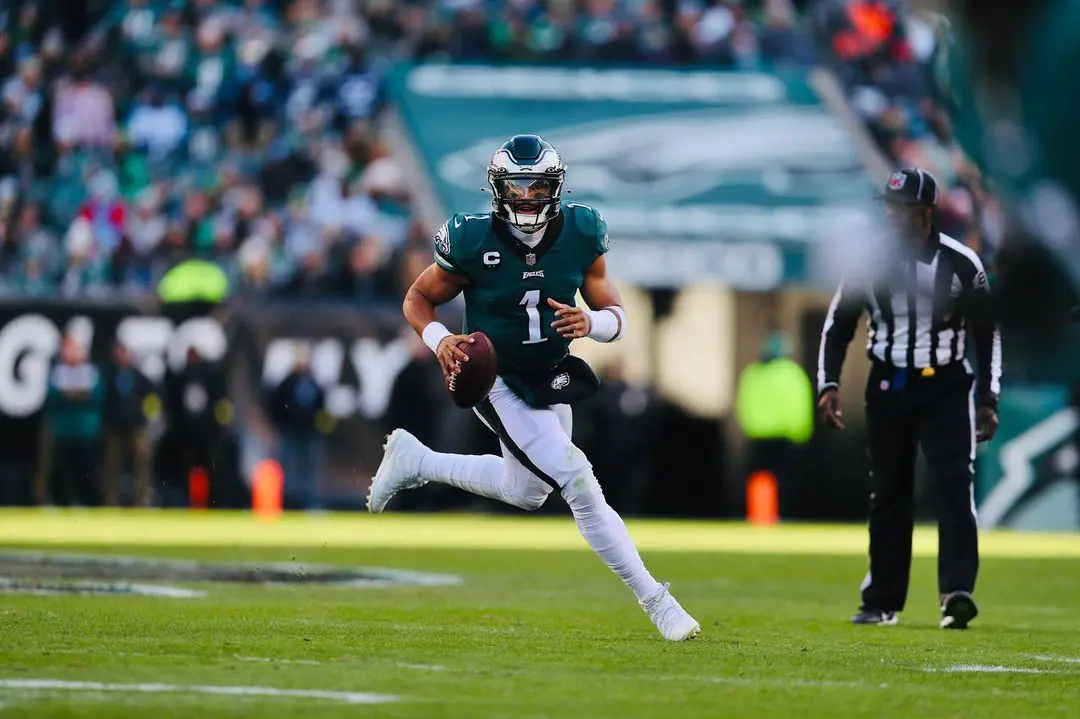 Jalen is playing football at Lincoln Financial Field