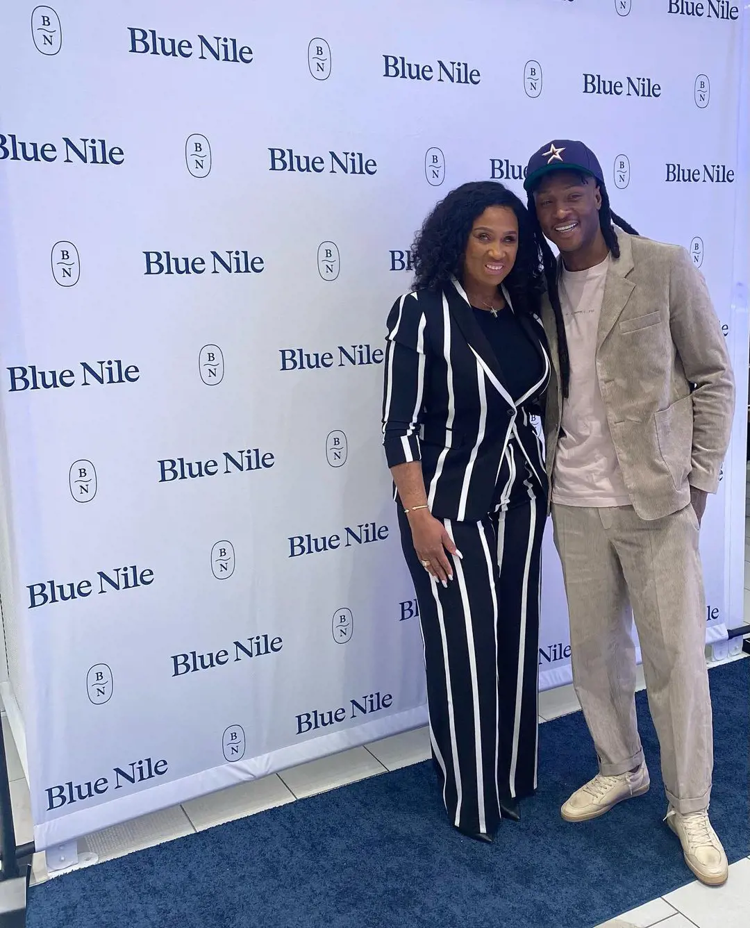 DeAndre and Sabrina at the fund raising event of Blue Nile