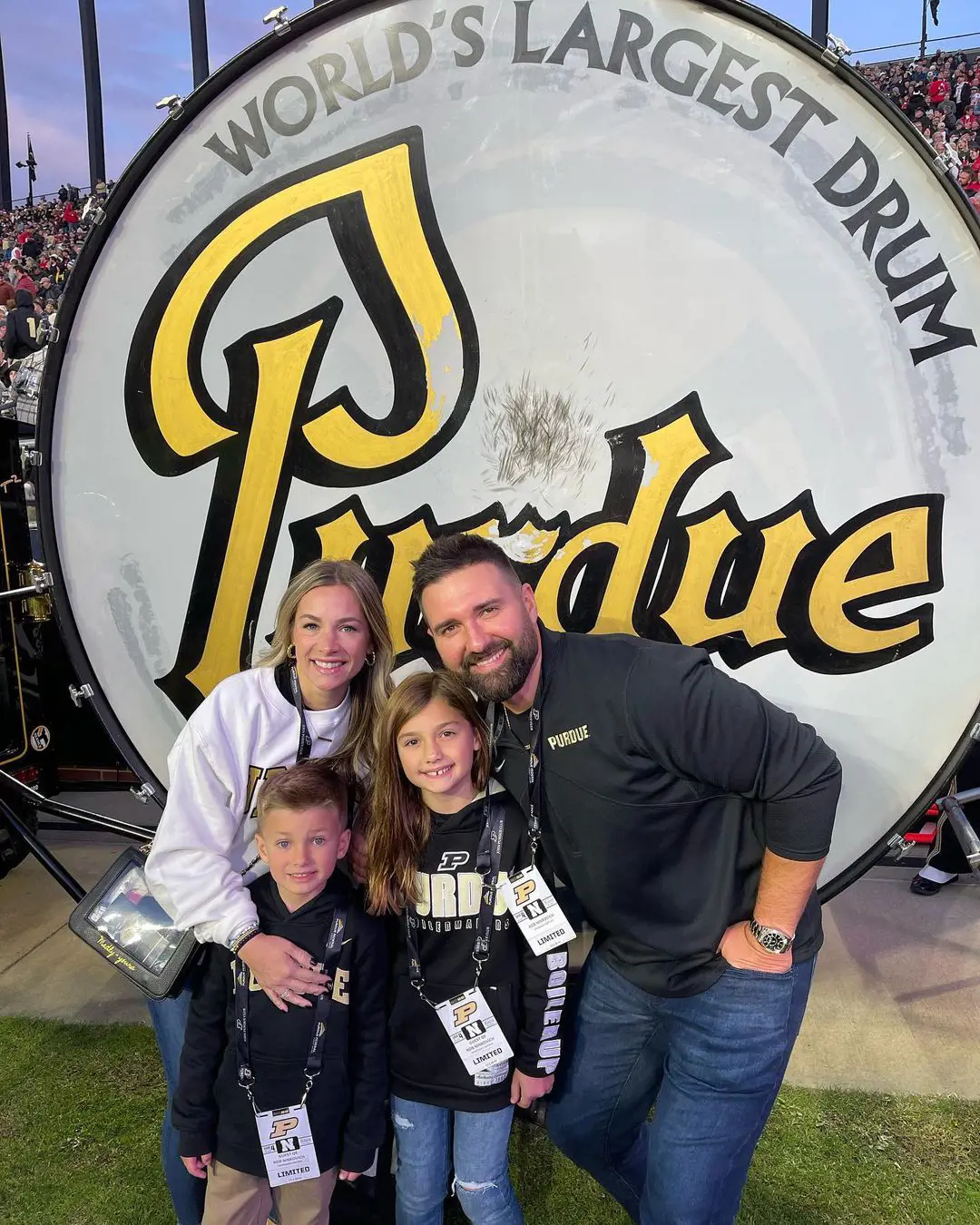 Ninkovichs at the Purdue game in 2022.