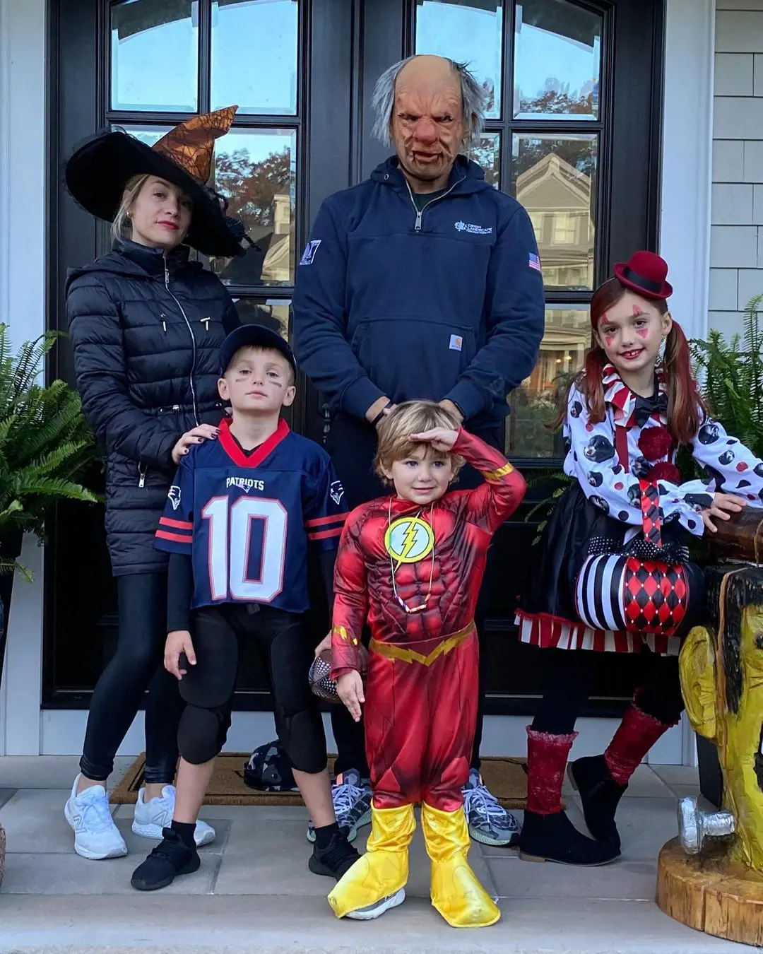 Rob and his household with their Halloween getup in 2022.