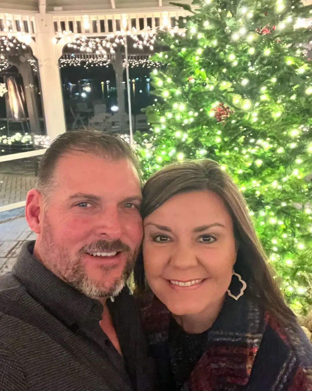 Laura with her hubby at the Lighthouse Restaurant in 2022.