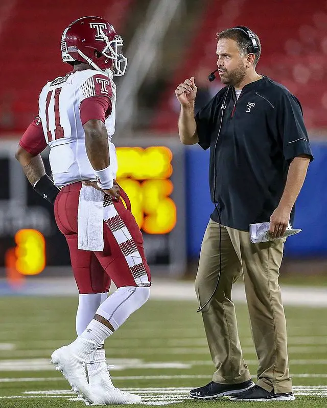 Matt Rhule (Right) was recently hired by Nebraska as their new head coach