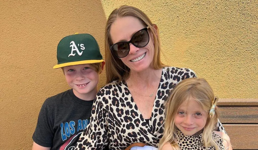 Petros other half with children on the occasion of mothers day on Riviera Village on May 9, 2022.