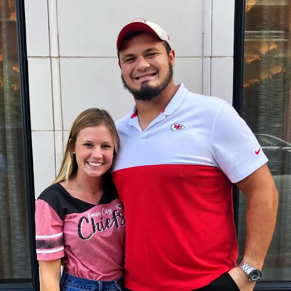 The Illinois-based couple in Kansas City, Missouri in August 2019 before a game.