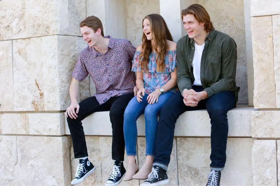 The Calcaterra Triplets enjoying their time in their hometown.