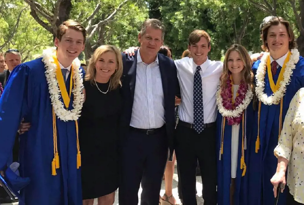The 24-year-old player with his family of six during his graduation in 2017.