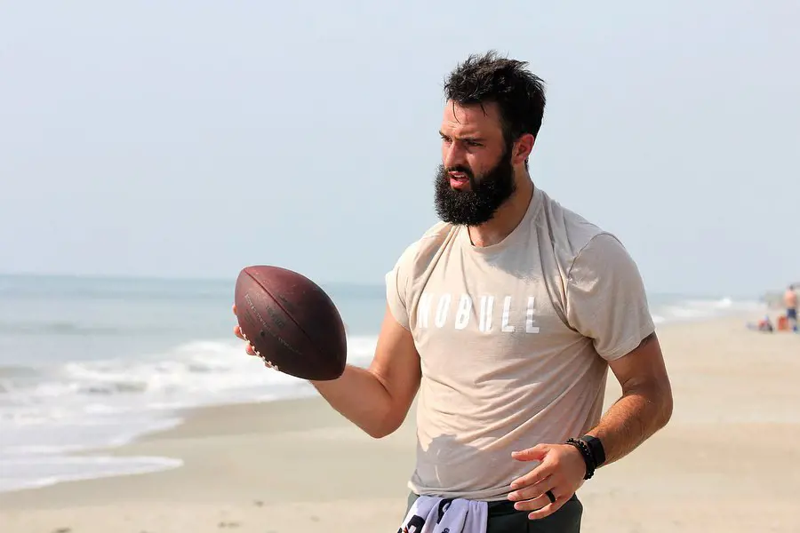Will holding ball in his hand at De Bordieu, South Carolina