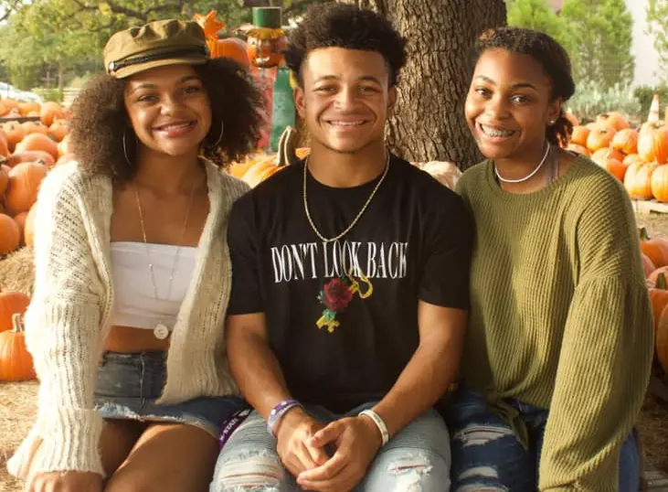 Deuce and his sisters, Camryn (left) and Cienne studied at Cedar Ridge High.